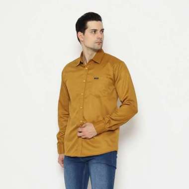 Cottonology Kemeja Lengan Panjang Dallas Mustard M