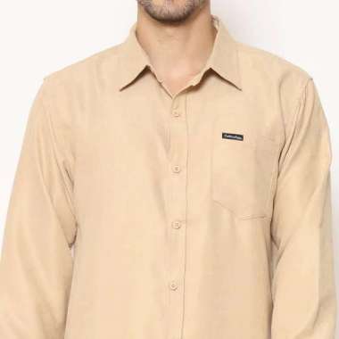 Cottonology kemeja Corduroy Suede khaki L