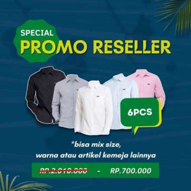 COTTONOLOGY Paket Reseller Kemeja 6pcs M