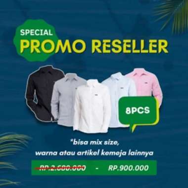 COTTONOLOGY Paket Reseller Kemeja 8pcs XL