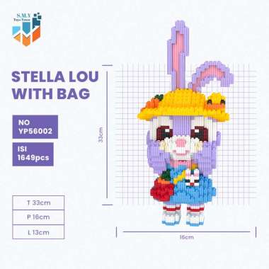 SMY Nano Blocks Disney & Gelatoni 3D Model, Mainan Blok Susun, Blok Konstruksi DIY, Dekorasi Hiasan 