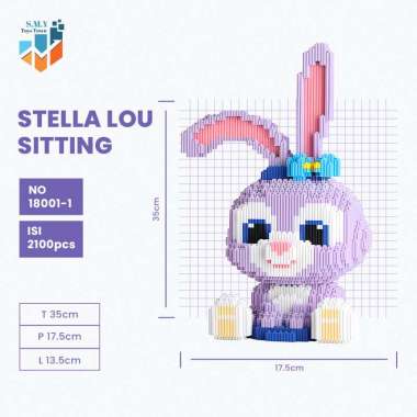 SMY Nano Blocks Disney & Gelatoni 3D Model, Mainan Blok Susun, Blok Konstruksi DIY, Dekorasi Hiasan 