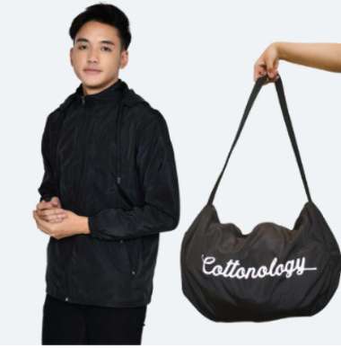 Cottonology Jaket Tas Multifungsi Hitam S