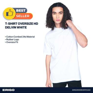 Erigo T-Shirt Oversize Delvin White Unisex XXL