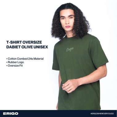 Erigo T-Shirt Oversize Dabeat Olive Unisex XXL