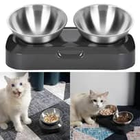 OMEKA Tempat Makan Hewan Peliharaan Kucing Anjing Ergonomis - Nyaman, Tahan Lama, Minimalis IH