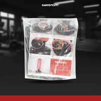 TaffSPORT Vertical Punching Bag Tiang Samsak Tinju Inflatable - Latihan Tinju Intens, Fokus Praktis - Motif Terget, Self Rebound Otomatis IH