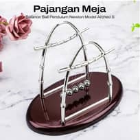 ZY02 Pajangan Meja Pendulum Newton Balance 5 Bola Arched - Menarik, Eksklusif, Edukatif IH
