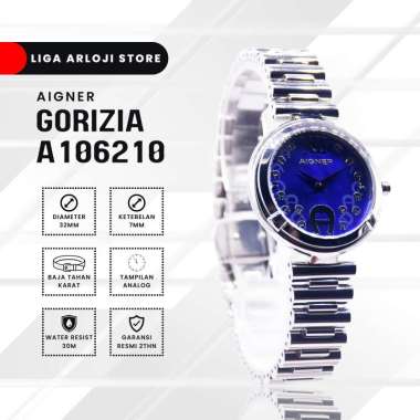 Aigner Gorizia A106210 Silver Blue - Jam Tangan Wanita Original