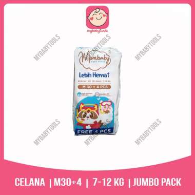 MOMBABY PANTS EKONOMIS M30 L28 XL24 S32 M30 L26 XL22 XXL 20 POPOK CELANA = M30+4