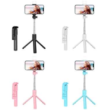 Tongsis HP Bluetooth Selfie Stick Tripod With Remote For Smartphone / Tripot Mini Stick Remot Selfie