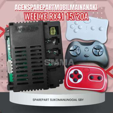 Receiver+Remote Control RX41 2,4Ghz 12v (modul PCB) mobil aki jeep, pliko, PMB, Wim cycle Remot Saja