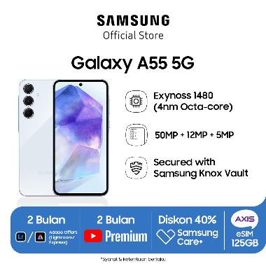 Samsung Galaxy A55 5G Smartphone [12/256GB] Ice Blue