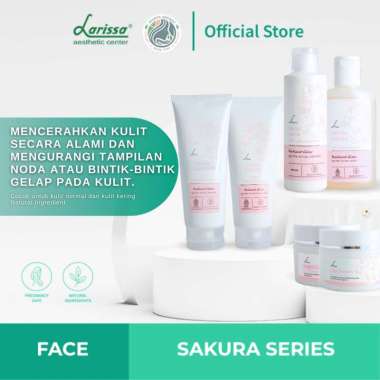 Larissa PAKET SAKURA Brightening Series - Paket Skincare Untuk Mencerahkan Kulit