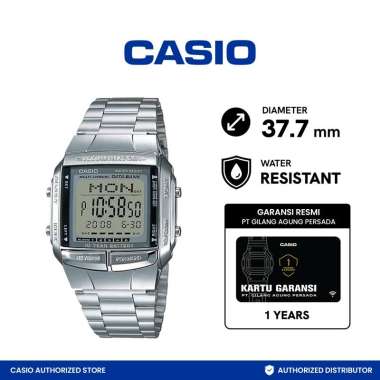 Casio Databank DB-360-1A Jam Tangan Wanita - Abu-abu Abu - abu