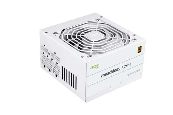 Power Supply 550 Watt / PSU Gaming 550W 80+ Plus Bronze eMachines Acer Gadget Full Modular WHITE