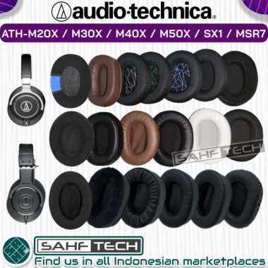 Bantalan Busa Audio Technica ATH-M20X / M30X / M40X / M50X / SX1 / MSR7 Earpad Earcup Cup Foam Repla