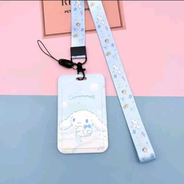 LANYARD TALI PANJANG CINNAMOROLL ID CARD HOLDER TEMPAT KARTU SANRIO CINNAMONROLL MOROLL LUCU KEPLEK 
