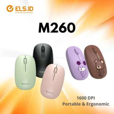 Mouse Wireless Robot M260 MOUSE PURPLE