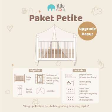 Little equi paket petite up matrass 10 cm brown bear-basic bedding