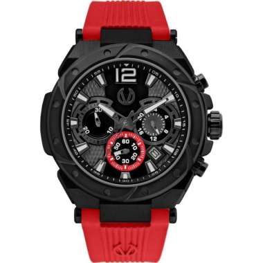 Christ Verra CV 53604G-36 BLK/RED Jam Tangan Pria Analog Original Garansi Resmi