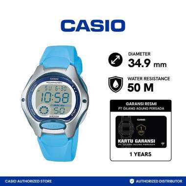 Casio Digital LW-200-2BVDF Jam Tangan Wanita Blue Sky