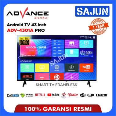 Advance Android TV LED 43 Inch ADV-4301A PRO Smart TV Digital ADV4301A
