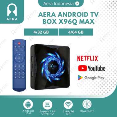 TV Box X96Q MAX RAM 4GB ROM 32GB - Android 10 - Smart Tv Box - Android Tv Box 4/64 GB