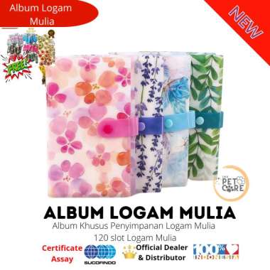 ALBUM LOGAM MULIA EMAS MINI DAUN HIJAU