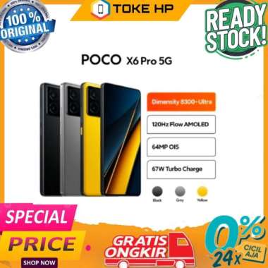 POCO X6 PRO 5G 12/512 NEW GARANSI RESMI hitam