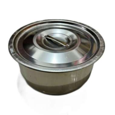 Mangkok / baskom Stainless Plus Tutup Wadah Makanan 2000ml