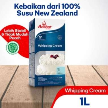 ANCHOR WHIPPING CREAM 1LTR, CREAM CAIR BS CAMPURAN MINUMAN, MAKANAN