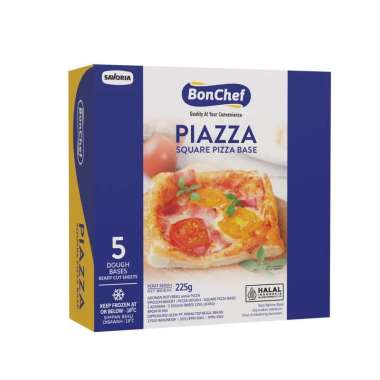 BONCHEF SQUARE PIZZA BASE UK 12X12CM ISI 5 LEMBAR 225GR, INSTANT KURIR