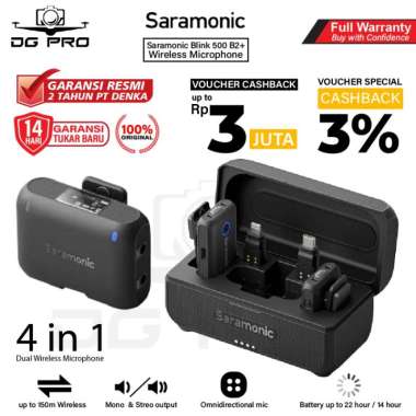 Saramonic Blink 500 B2+ Wireless Mic Microphone Blink500 B2 Plus Resmi