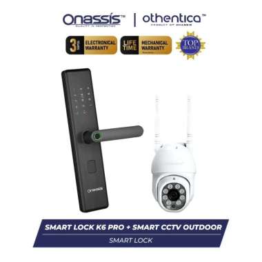 ONASSIS SMART BUNDLING SMART LOCK K6 PRO WIFI & OTHENTICA CCTV OUTDOOR