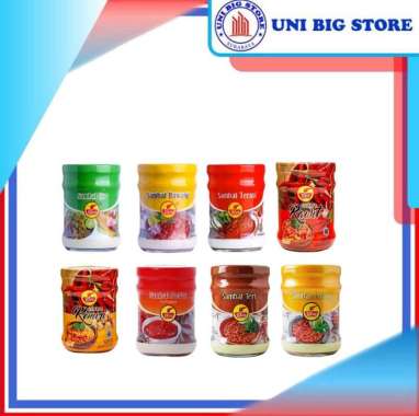 FINNA ULEG Sambal Aneka Rasa 190 gr JAR Terasi Ijo Bawang Pedas Ijo