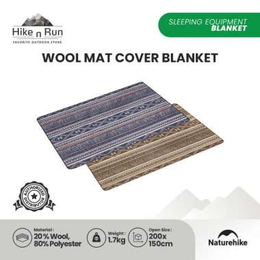 Selimut Hangat Naturehike NH21PS006 Wool Blanket Navy