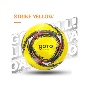 Goto Kicker Football Bola Sepak Kaki Original Size 5 FreeĀ PentilĀ Pompa STRIKE YELLOW