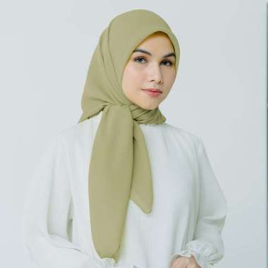 Lozy Hijab - Polly Cotton (Hijab Segiempat Bella Square) Moss