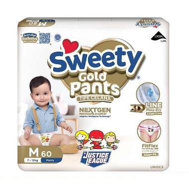 Promo Harga Sweety Gold Pants M60 60 pcs - Blibli