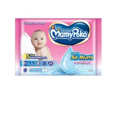 Promo Harga Mamy Poko Baby Wipes Reguler - Non Fragrance 52 pcs - Blibli