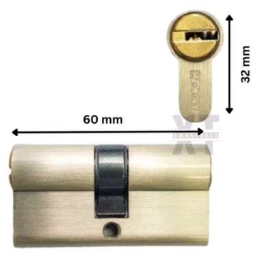 Silinder / Cylinder Kunci / Knob Pintu / WC Kodai Kuningan ukuran besar