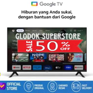 Xiaomi GTA A 32" Bezel-Less Smart TV - GOOGLE TV Garansi Resmi