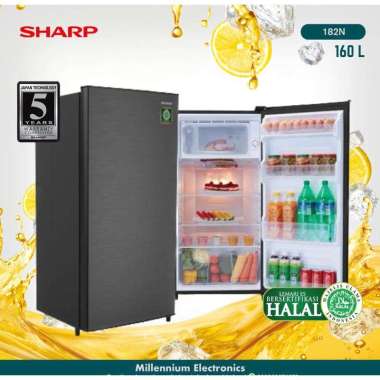 KULKAS SHARP SJ-182N NEW KIREI LOW WATT 1 PINTU