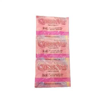 Queenvit Strip isi 6 Kapsul - Vitamin Program Hamil Wanita