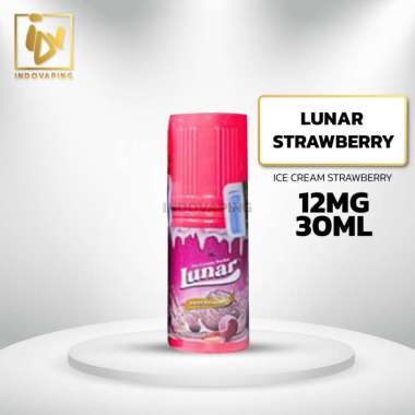 Liquid Vapor Vape - Lunar Ice Cream Pods Friendly 12mg 30ml By Vapezoo Ice Cream Strawberry