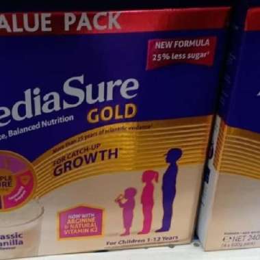 SINGAPORE PEDIASURE REFILL Pediasure Vanilla 4X600G