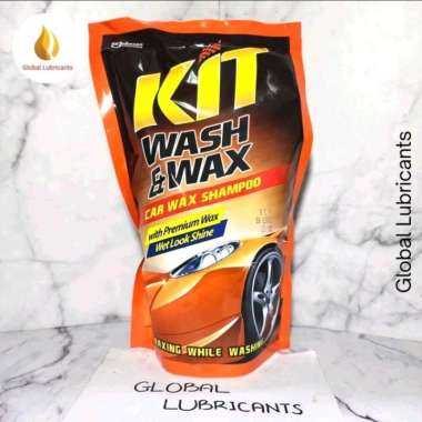 KIT WASH & WAX Pouch 720mL (Shampoo/ Sabun Mobil/ Motor/ Kendaraan)