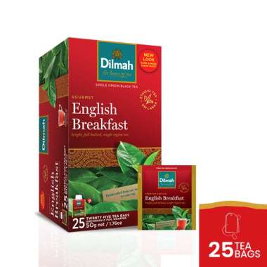 Dilmah English Breakfast Tea - Teh Celup (Foil Envelope 25s)