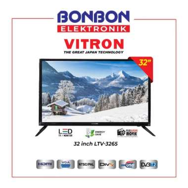 Vitron LED TV 32 Inch LTV 3265 / LTV3265 USB MOVIE HDMI LED TV Murah